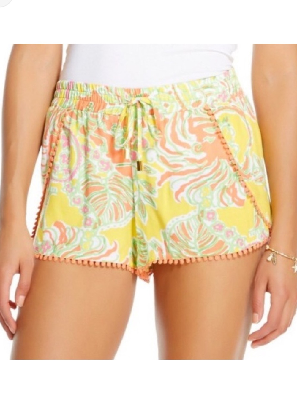 Lilly Pulitzer for Target Challis Tropical Pom-Pom Trim Shorts